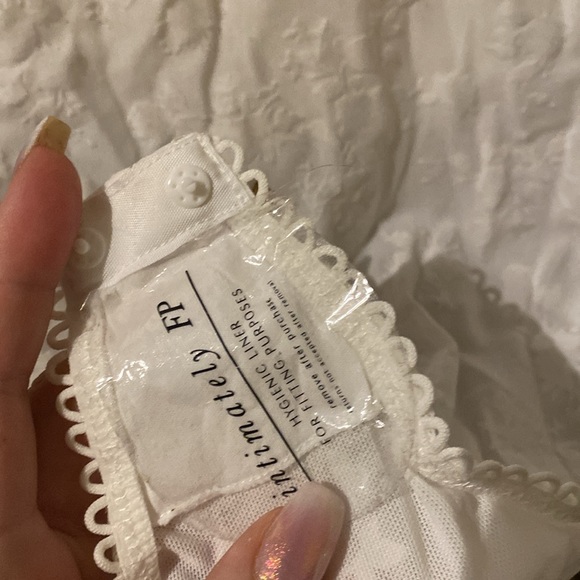 Free People Floral Semi Sheer Babes in Bandeaus Bodysuit NWT L-XL - Picture 6 of 12